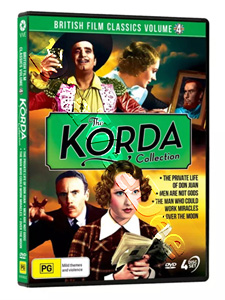The Korda Collection 4 | The Private Life of Don Juan / Men Are Not Gods / The Man Who Could Work Miracles / Over the Moon  |   DVD